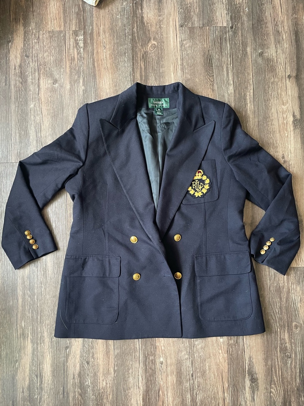Vintage 90s “Lauren” Ralph Lauren Navy Blue Blazer